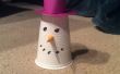 Sneeuwpop hoofd Container van A Cup