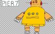 2D Cartoon-Animatie van de Instructable Robot