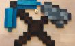 Een Minecraft-themed wandversiering w / pop uit onderdelen