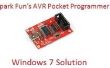 Spark Fun AVR Pocket programmeur met Vensters 7