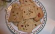 Eggless bloem en suiker cookie met noten (Biscuit)