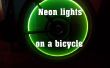 Neon verlichting op de fiets