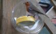 Klein eenvoudig horizontaal gemonteerd eekhoorn resistente/bewijs Vogelhuis/waterbak waarvoor geen gereedschap specialist te maken