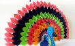 DIY papier ambachtelijke Project: How To Make veelkleurige papieren Peacock voor Decor van het huis