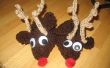 Red-Nose Reindeer Slippers