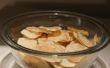 Knapperig krokante aardappel Chips in de magnetron