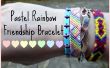 Pastel Rainbow vriendschap armband