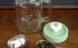 Mason Jar Tea Cup met gebouwd In thee bal