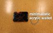 Minimalistische acryl portemonnee. 