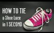 Hoe te binden een schoen Lace in 1 tweede. Zeer snel! 