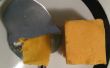 Een Scandinavische stijl kaas vlak maken. 