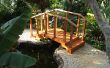 Stalen frame houten brug