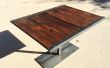 Rustieke salontafel van oude plank (totale kosten $28)