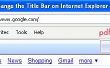 De venstertitel van Internet Explorer wijzigen