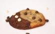 Halve & helft chocolade Chip Cookies Brownie (Brookies)