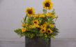DIY met bloemen: Bloemen spons in een doos