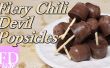 Donkere chocolade Chili duivel ijslollys