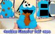 DIY, mobiele voelde geval als de Cookie Monster, gemakkelijk ambachten