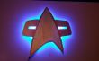 Backlit Star Trek Combadge wanddecoratie