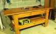 Upcycled stapelbed Workbench