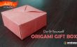 Origami geschenkdoos met één blad papier