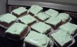 Glace Cherry Brownies met Mint glimmertjes