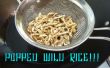 Lekkere zelfgemaakte gepofte wilde rijst
