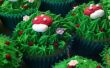 Paddestoel cupcakes