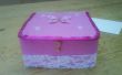 Maken van deze mooie roze doos