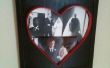 Heart Shaped Picture Frame van schroot - Valentijnsdag geschenk