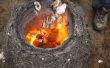 Branden Seashell Lime in een primitieve stro/klei-oven! 
