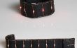 LED klap Wrap armband: Experimenten in geleidende Laser borduurwerk