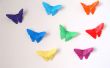 Butterfly origami wand decor