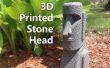 3D afgedrukt stenen hoofd
