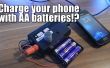 Uw telefoon opladen met AA-batterijen!? 
