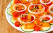 Rauwe courgette salade