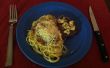 Biefstuk Gorgonzola, Spaghetti vlees saus gemaakt van kras