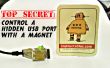 Topgeheim: controle van een verborgen USB-poort met een magneet! 