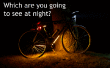 Waterdichte nachtelijke running ledverlichting voor uw fiets. 