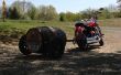 50 gallon Whiskey vat motorfiets Trailer gebouw van plan