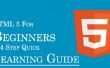 HTML5 voor Beginners: een 4 stap leren snelreferentiegids