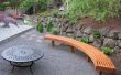 Gebogen tuin Bench van Cedar lamineringen