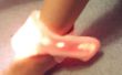 Neopixel roze lint Wearable gevleugelde voeten
