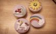 Regenbogen en unicorns cupcakes