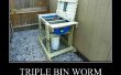 Drievoudige Bin Worm fietsbox - Wormenbak