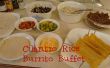 Koriander rijst Burrito Buffet: DIY Chipotle