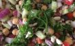 Zomer Griekse Farro salade (vegan optioneel)