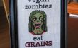 Vegan zombie cross stitch + patroon