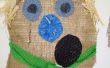 Scarecrow hoofd decoratie: basisschool kunstproject