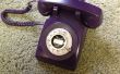 Purple roterende telefoon